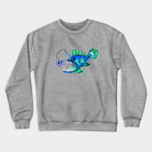 Blue Anglerfish Crewneck Sweatshirt